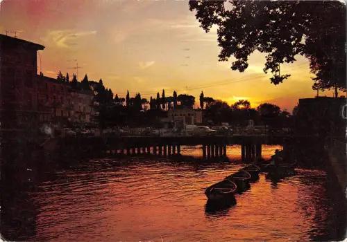 BT4519 Lago di garde Gardasee peschoera tramonto Italien