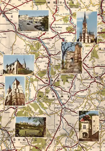 BR52356 Haute Marne Karte cartes geographiques Frankreich