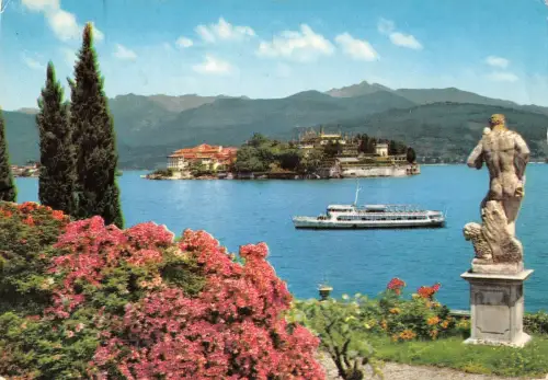 BT0120 Lago maggiore isola bella vista da stresa Italien