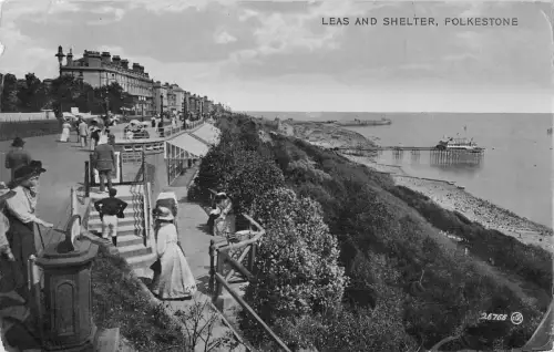 uk30429 leas and shel folkestone real photo uk