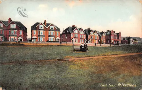 uk30326 east leas folkestone real photo uk