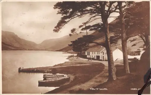 uk12540 tal y llyn wales real photo uk
