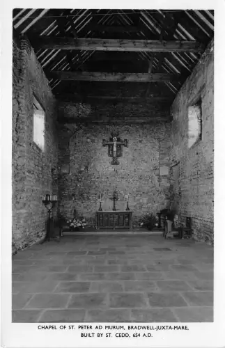 br108047 chapel of st peter and murum bradwell juxta mere uk real photo