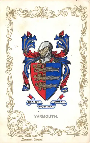 br107944 rex et nostra jura yarmouth uk wappen heraldic