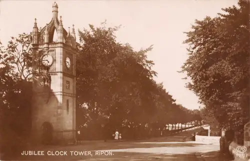 uk12244 jubilee clock tower ripon real photo uk