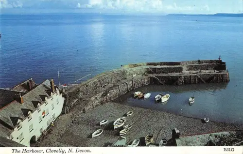 BR66966 the harbour clovelly devon uk 14x9cm