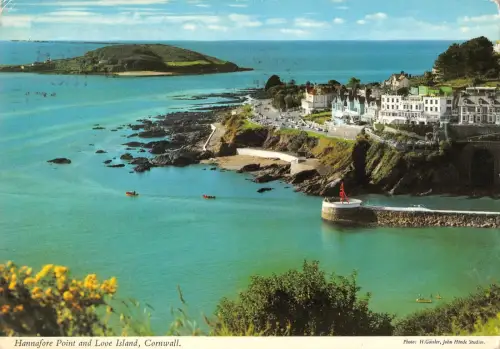 B102203 cornwall hannafore point and looe island uk