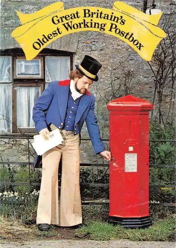 B101781 Großbritanniens ältester funktionierender Briefkasten Barnes Cross Holwell UK