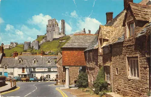 B101129 corfe castle swanage uk 14x9cm