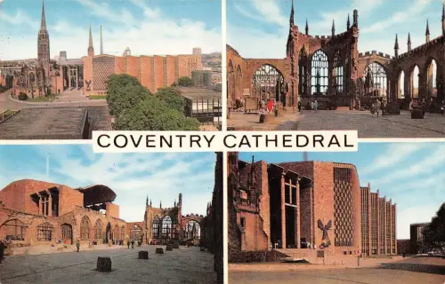 B101366 coventry cathedral uk 14x9cm