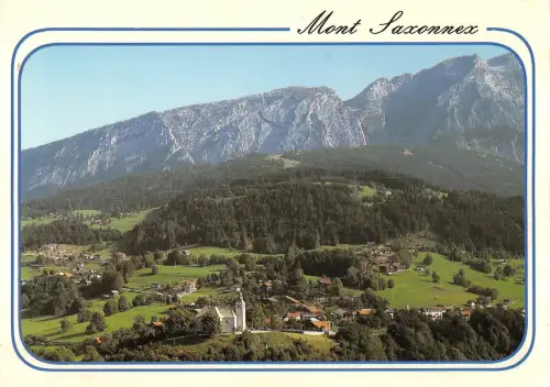 BT8876 Mont Saxonnex echapee sur le quartier de l eglise et le barg Frankreich