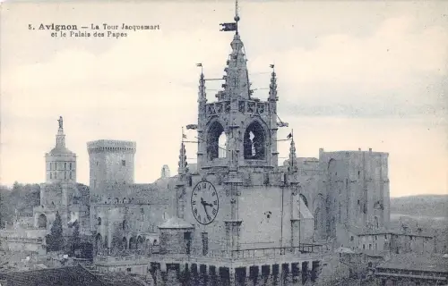 BF9832 la tour jacquemart et le palais des papes avignon france Frankreich