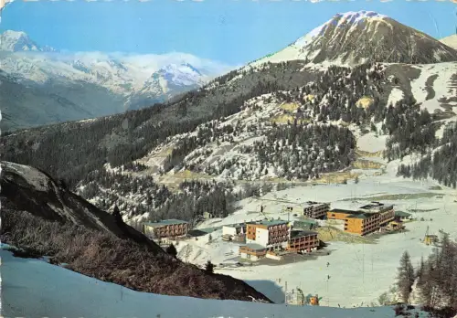 BT13957 La plagne le station et la chaine du mont blanc Frankreich