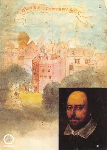 BR98562 Shell William Shakespeare Postkarte Schriftsteller Globus Southwark UK
