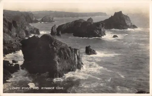 uk13399 lizare point and kynance cove real photo uk