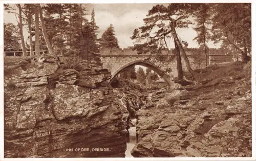 uk12814 linn of dee deeside wales real photo uk