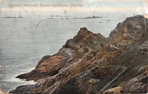 BR62969 pleinmont point and hanois lighthouse guernsey uk