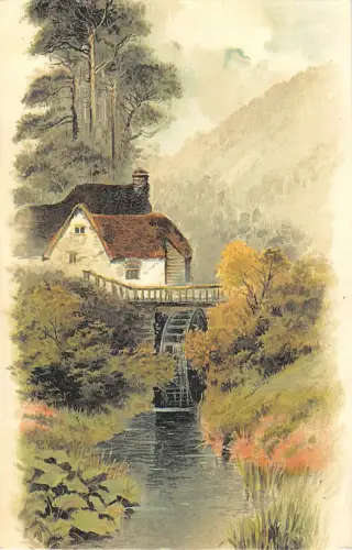 B101653 Reproduktion von Haleyon Karten Shropshire Gemälde Postkarte UK 14x9cm