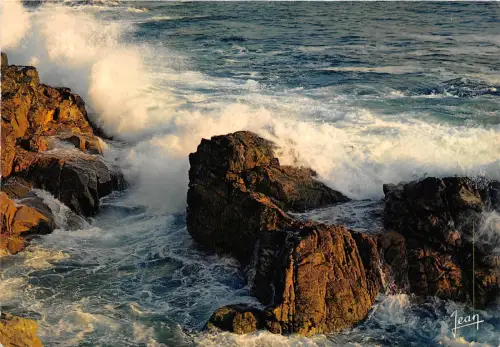 BR30507 Tempete sur la Cote la bretagne Frankreich