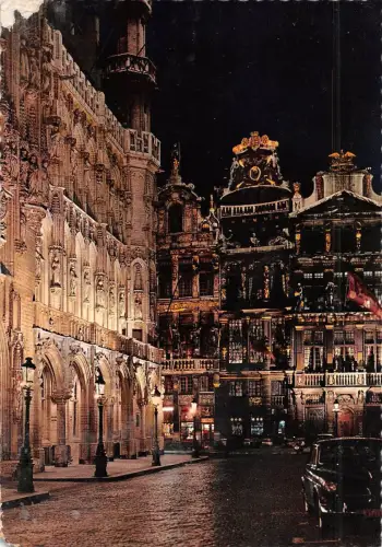 BR51969 Bruxelles un coin de la grand place la nuit Frankreich
