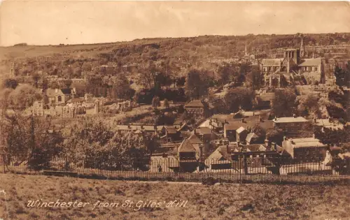 BR60389 winchester from st giles hill uk