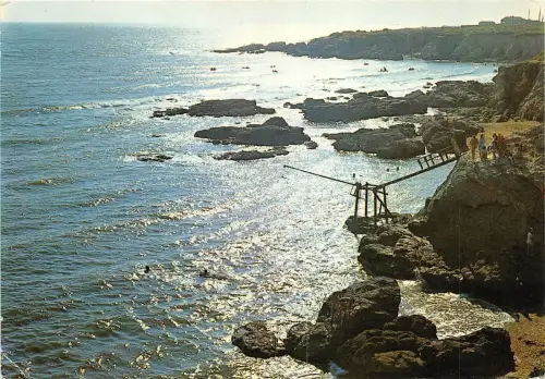 BR22796 Prefailles contre e jour sur la cote sauvage france