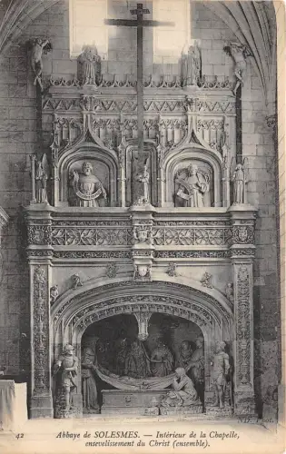 BG25072 abbaye de solemses interieur de la chapelle france