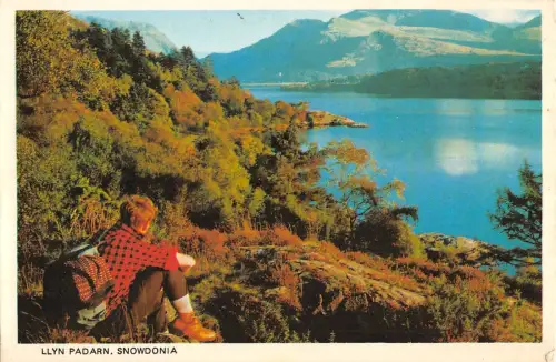 BR66527 Lynn Padarrn Snowdon Wales 14x9cm