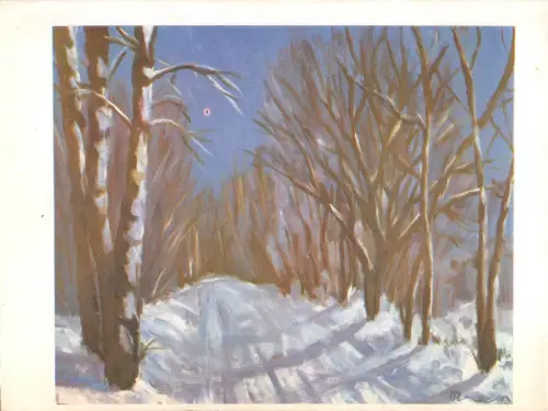 BT5511 Winterzon met de mond geschilderd Tür Hogan Lackbilder