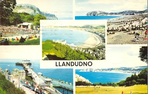 B104062 llandudno great orme from happy valley sands and bay wales