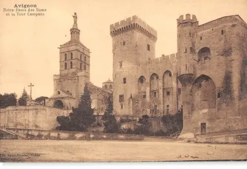BF8149 avignon notre dame des doms et la tour campane france Frankreich