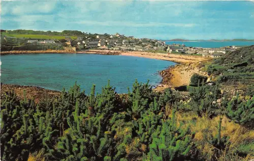B88267 Porthcressa Bay St Mary Scilly UK 14x9cm