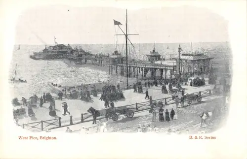 BR93973 West Pier Brighton Chariot UK