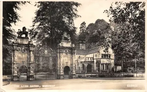 uk52080 lion gate worksop real photo uk