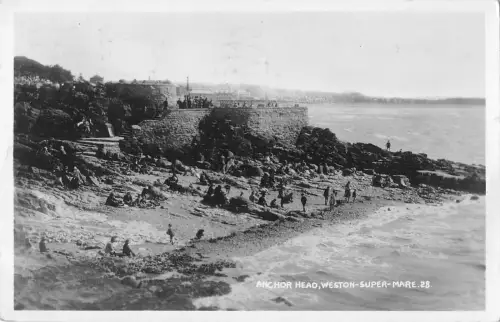 uk12792 anchor head weston super mare real photo uk