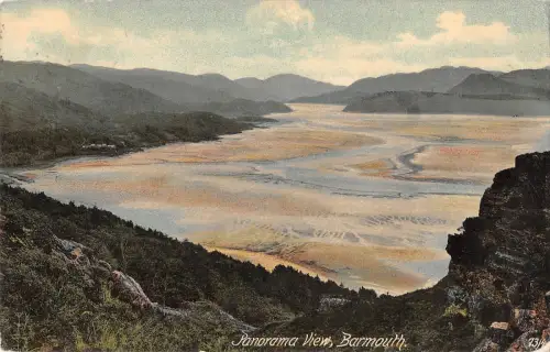 uk16685 panorama view barmouth wales uk
