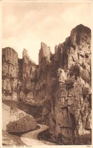 uk29920 castle rock cheddar real photo uk