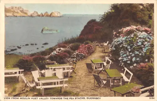 uk15943 moulin huet valley pea stack guernsey uk