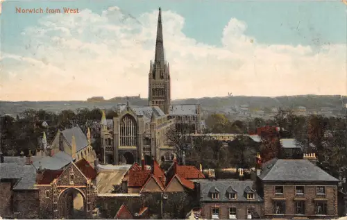 uk16342 norwich from west uk