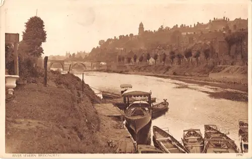 uk28683 river severn bridgnorth real photo uk