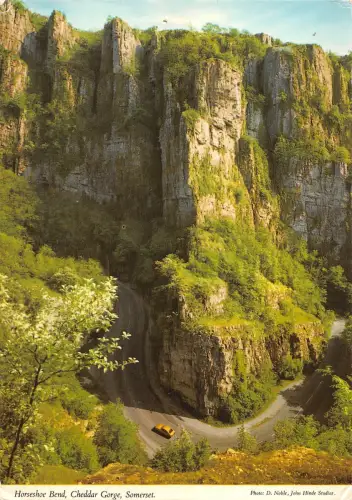 BT2718 Cheddar Gorge Horsehoe bend cheddar England