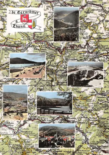 BR52765 De Gerarmer a Thann Karte cartes geographiques Frankreich