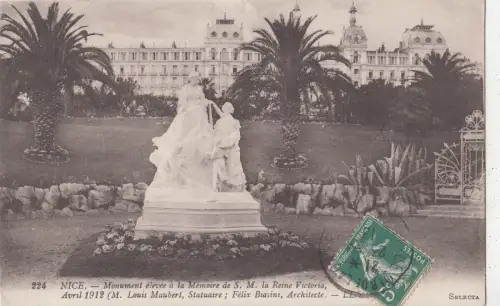 BG25698 schönes Monument Elevee a la Memoire s m la reine victoria Frankreich