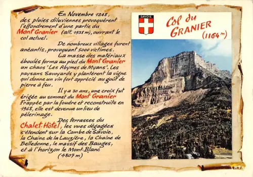 BT8228 Sur la route de Chambery capitale de la savoie a la chart Frankreich