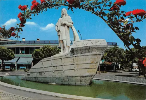 BR86341 abano terme padova italy monumento a cristoforo colombo