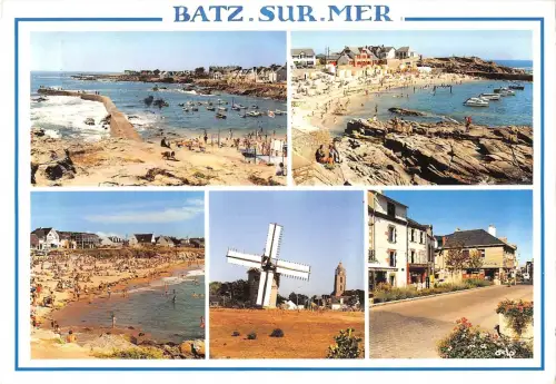 BR56293 Batz sur Mer la plage st michel windmill moulin a vent