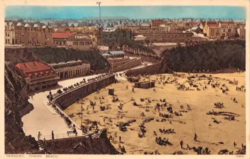 uk29641 towan beach newquay real photo uk