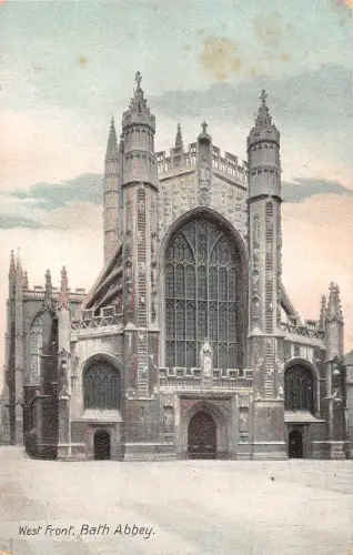uk26667 west front bath abbey uk