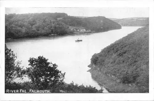 uk29442 river falmouth real photo uk