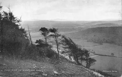 uk28602 top of arnside knott real photo uk